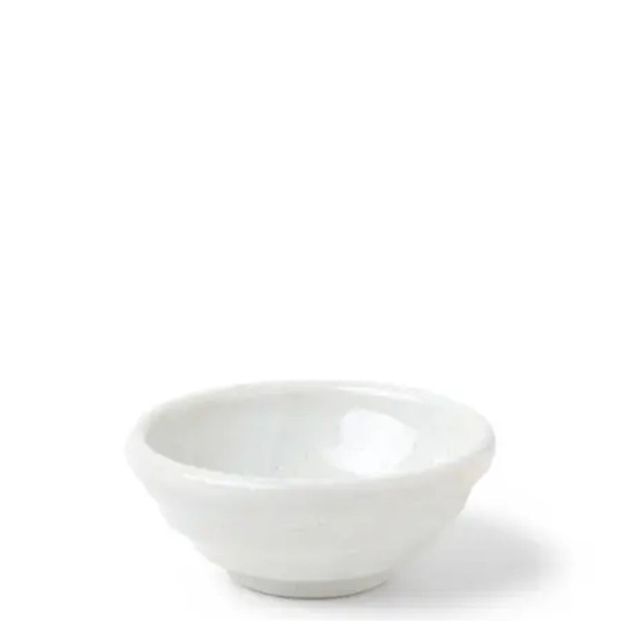 Tabletop Miya Company Sauce Dishes | Sauce Dish Chinmi White + Blue Swirl