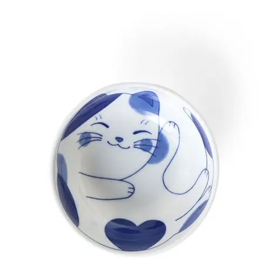 Whimsy Miya Company Bowls | Blue Cats Rice Bowl