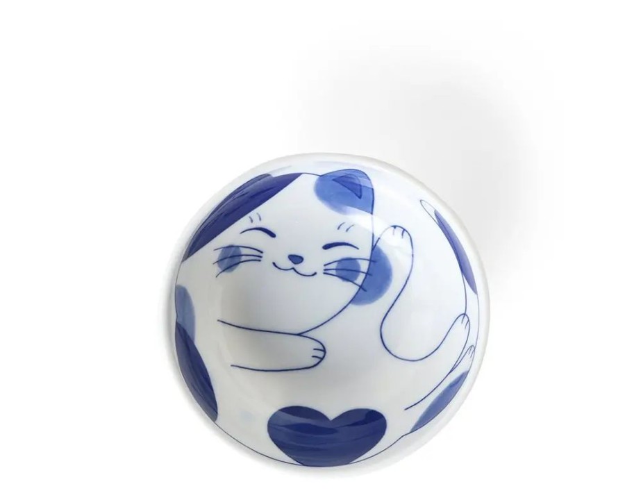 Whimsy Miya Company Bowls | Blue Cats Rice Bowl