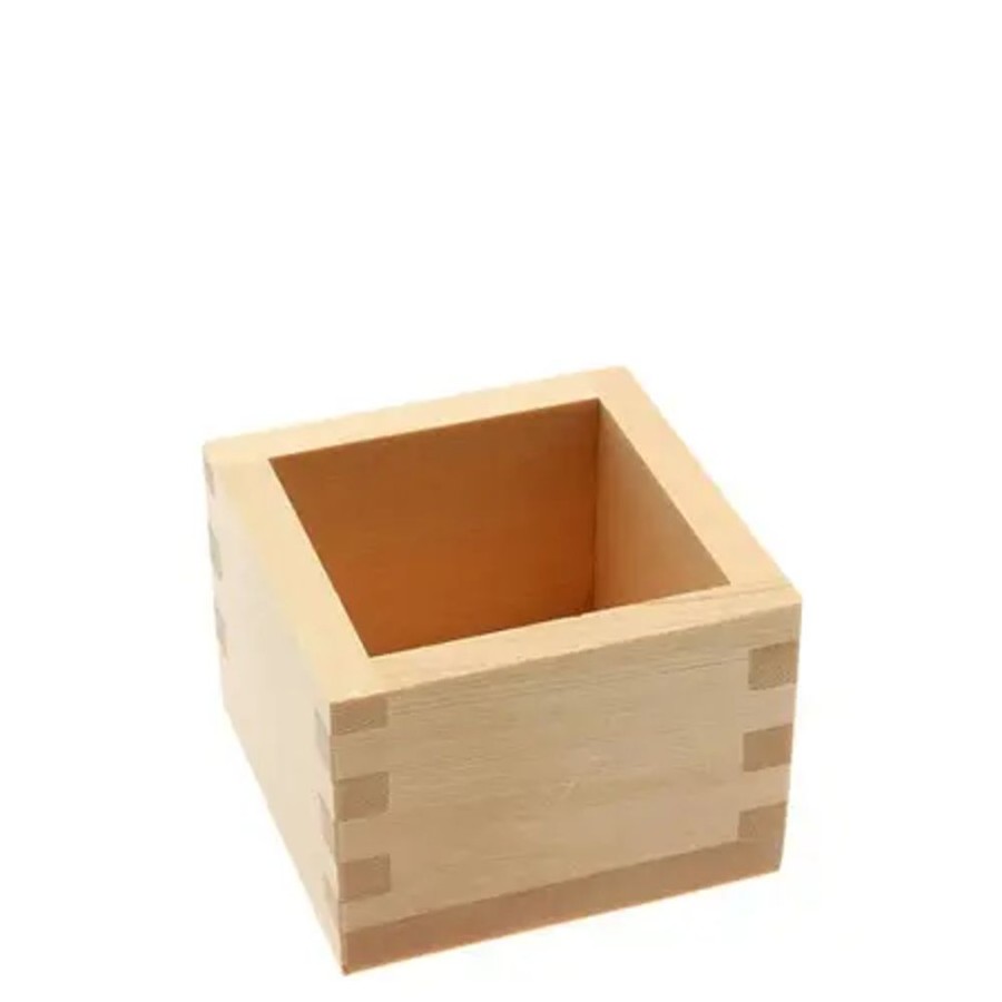 Tabletop Miya Company Sake Bottles & Cups | Sake Cup Hinoki Cypress Masu