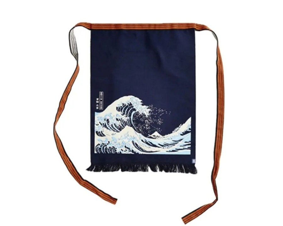 Kitchen Miya Company | Maekake Canvas Apron - Great Wave