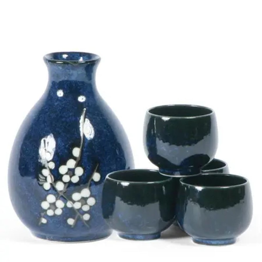 Tabletop Miya Company Sake Sets | Namako Blossoms Sake Set