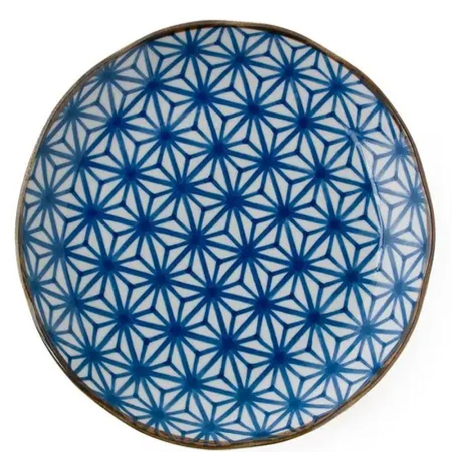 Tabletop Miya Company Large Plates | Monyou 10" Asanoha Plate