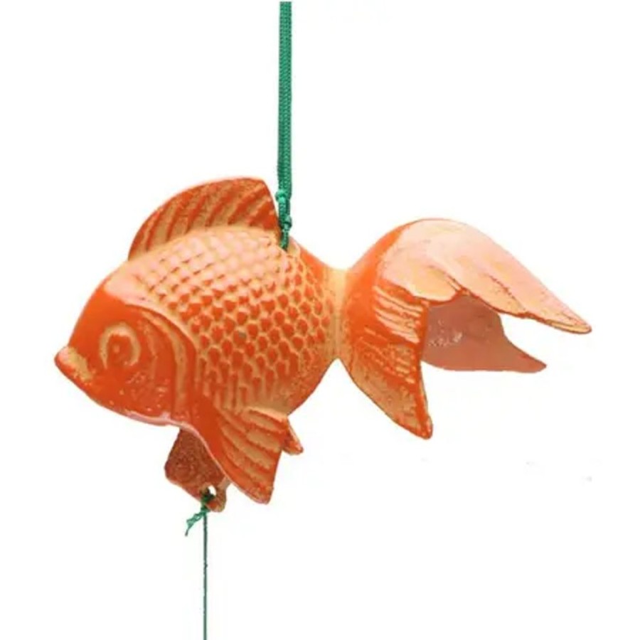 Whimsy Miya Company Fish | Wind Chime Goldfish Orange 2-3/4"