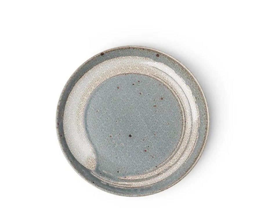 Tabletop Miya Company Medium Plates | Enso Green Plate 7-1/4"