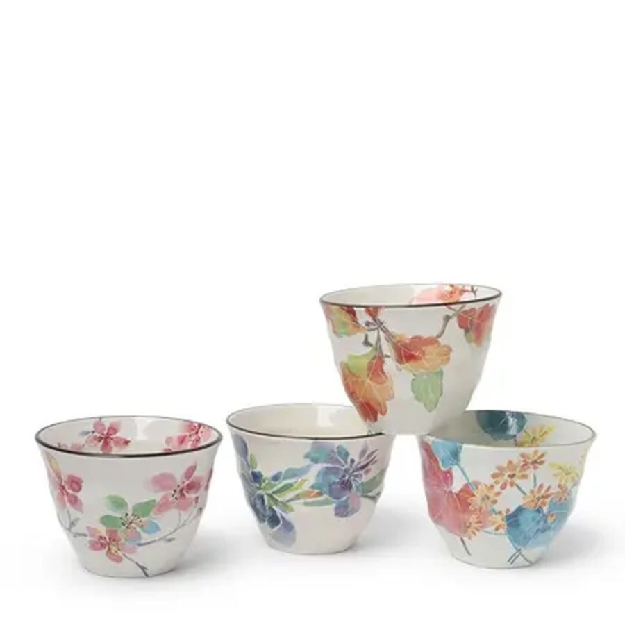 Tabletop Miya Company Cup/Mug Sets | Floral Spring 7 Oz. Teacup Set