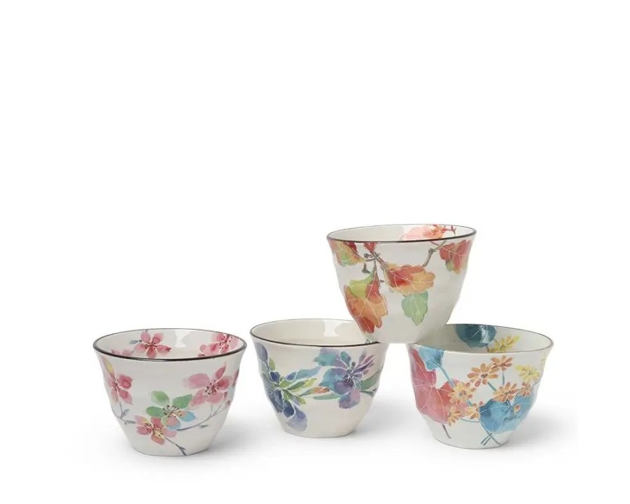 Tabletop Miya Company Cup/Mug Sets | Floral Spring 7 Oz. Teacup Set