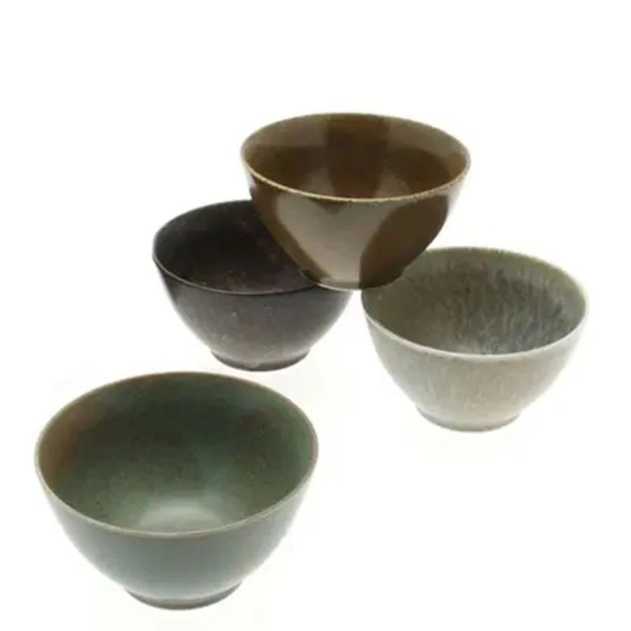Tabletop Miya Company Bowl Sets | Bowl Set Pacific Forest Matte 4-5/8"