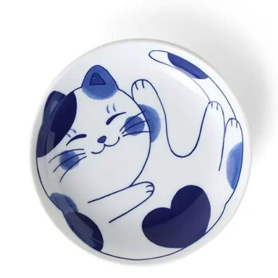 Whimsy Miya Company Bowls | Blue Cats 7.75" Bowl