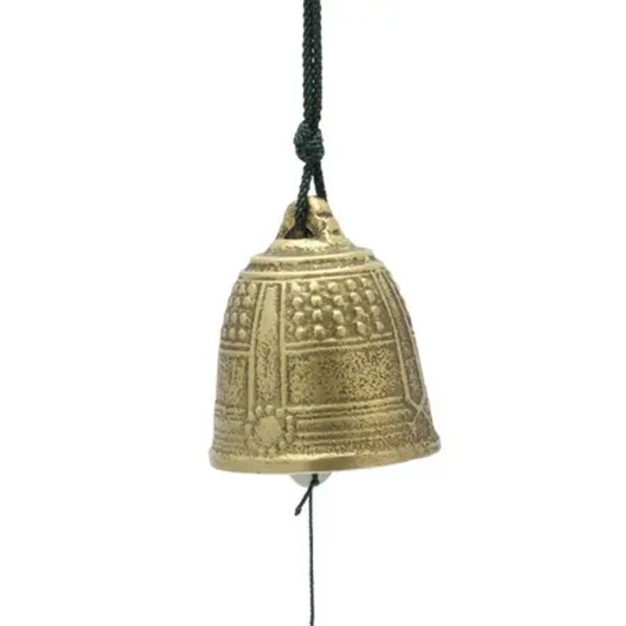 Home Miya Company Wind Chimes | Wind Chime Temple Bell Gold Xl