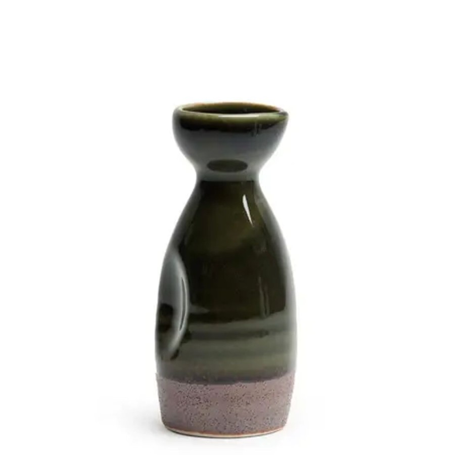 Tabletop Miya Company Sake Bottles & Cups | Oribe Green 5 Oz. Sake Bottle