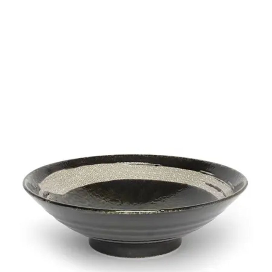 Tabletop Miya Company Serving Bowls & Plates | Enso Dark Green Serving Bowl