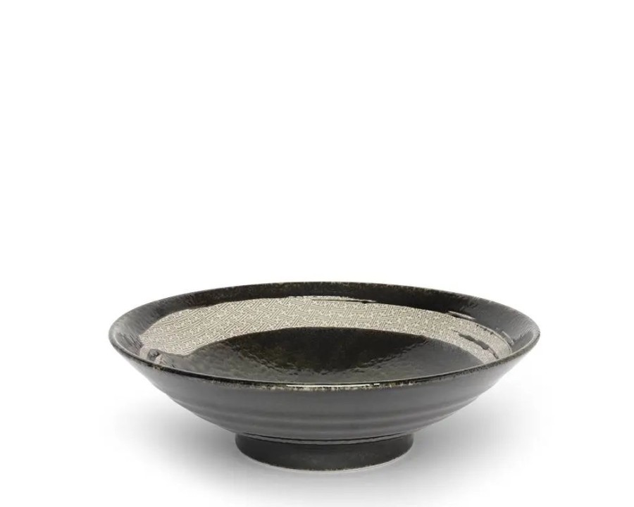 Tabletop Miya Company Serving Bowls & Plates | Enso Dark Green Serving Bowl