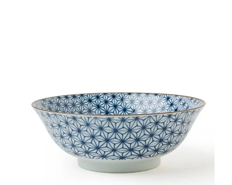 Tabletop Miya Company Ramen Bowls | Asanoha Colors 7.25" Bowl - Blue