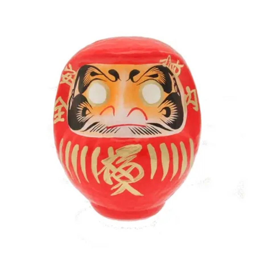 Whimsy Miya Company Figurines | Daruma Red Good Fortune 5-3/4"