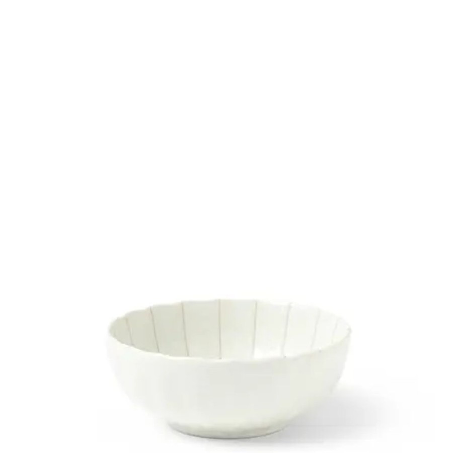 Tabletop Miya Company Small Bowls | Kasa Lines White 4" Bowl