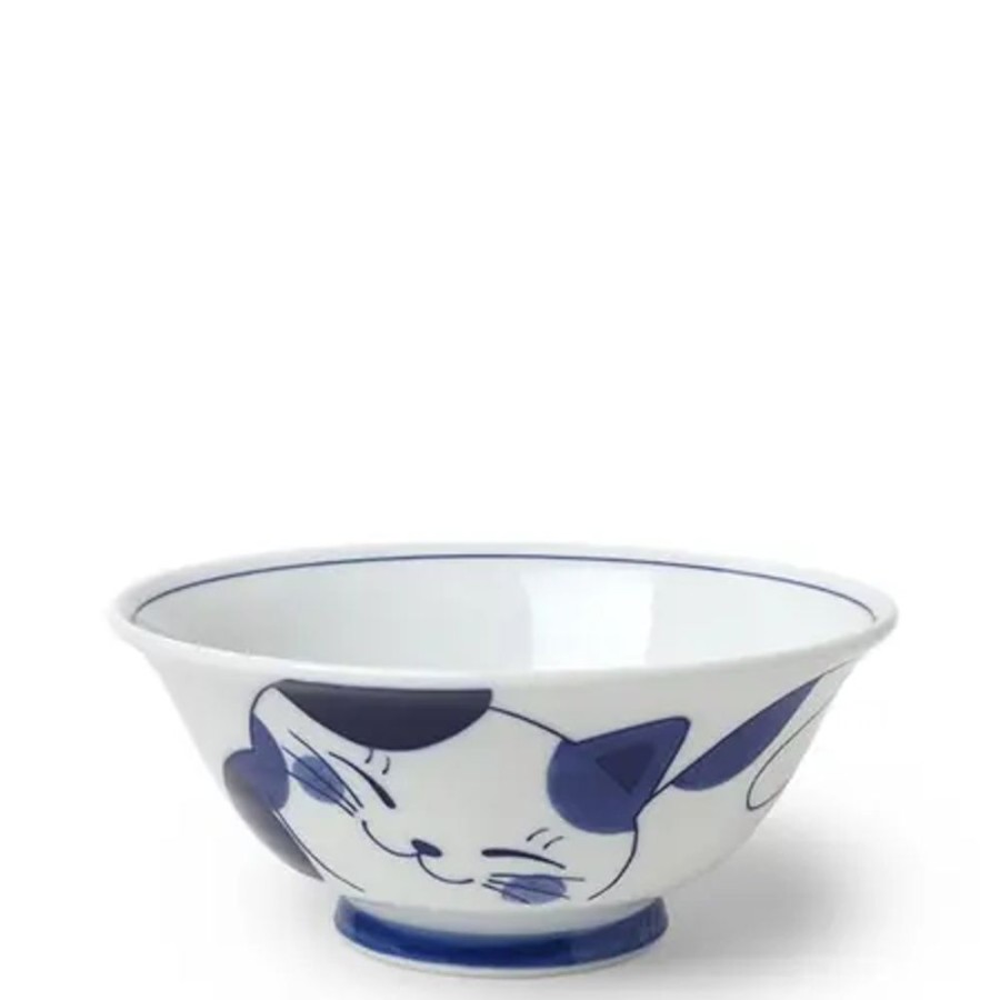 Whimsy Miya Company Bowls | Blue Cats 7.5" Bowl