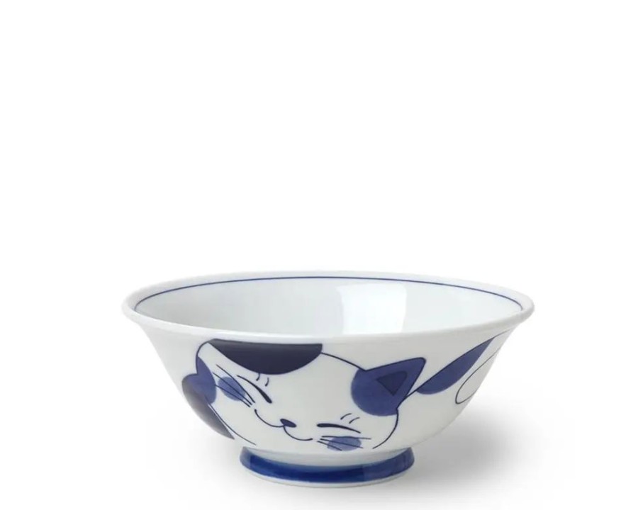 Whimsy Miya Company Bowls | Blue Cats 7.5" Bowl