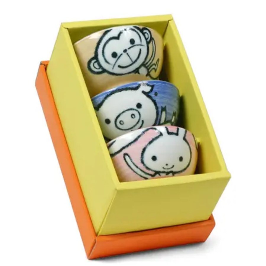 Whimsy Miya Company Bowls | Animal 4.5" Rice Bowl Set