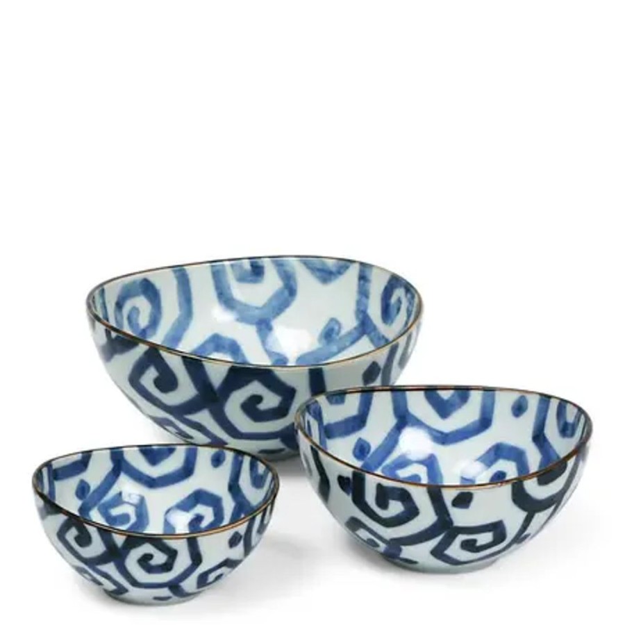 Tabletop Miya Company Bowl Sets | Uzu Karakusa Nested Bowl Set