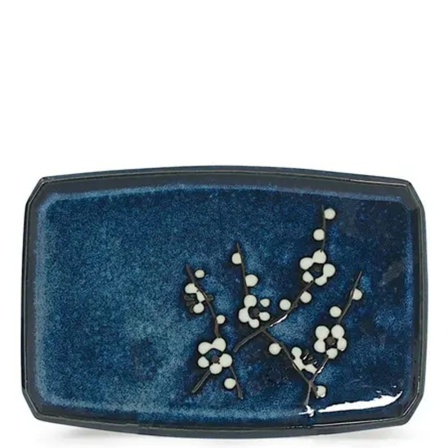 Tabletop Miya Company Medium Plates | Namako Blossoms 7.25" X 5" Plate