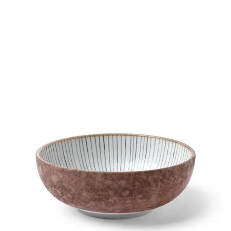 Tabletop Miya Company Shallow Bowls | Tokusa Gray 6" Bowl