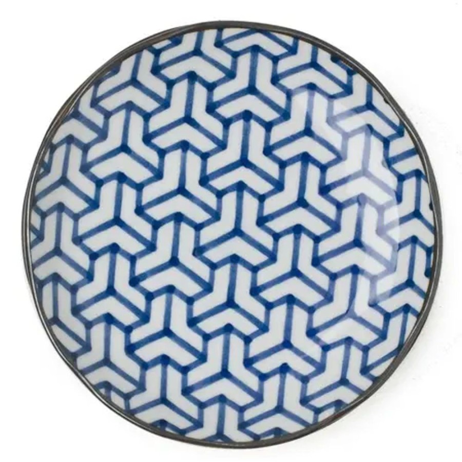 Tabletop Miya Company Medium Plates | Monyou 6.5" Kumi Kikkou Plate