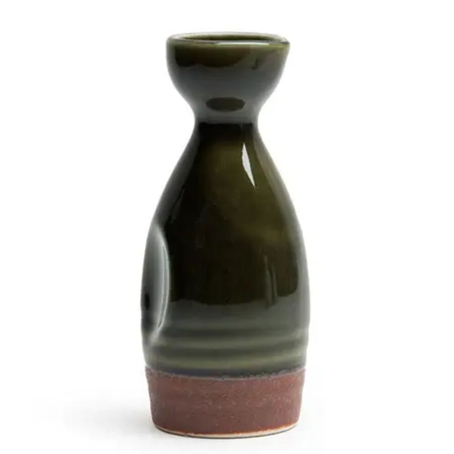 Tabletop Miya Company Sake Bottles & Cups | Oribe Green 10 Oz. Sake Bottle