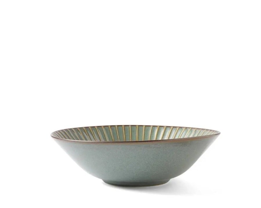 Tabletop Miya Company Shallow Bowls | Aiya Green 6.75" Bowl