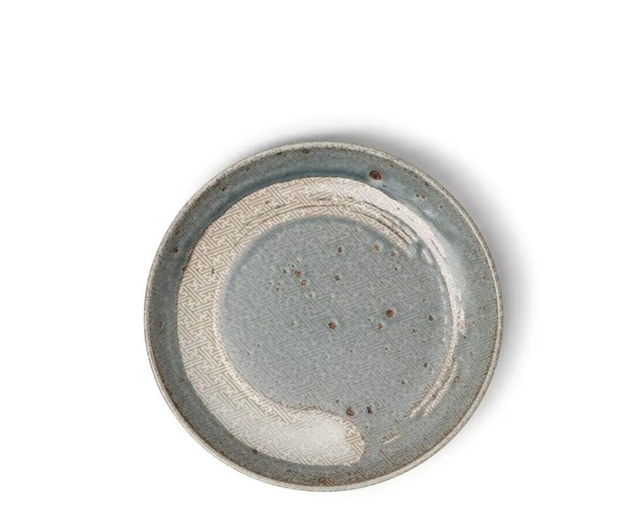 Tabletop Miya Company Medium Plates | Enso Green Plate 6-1/8"