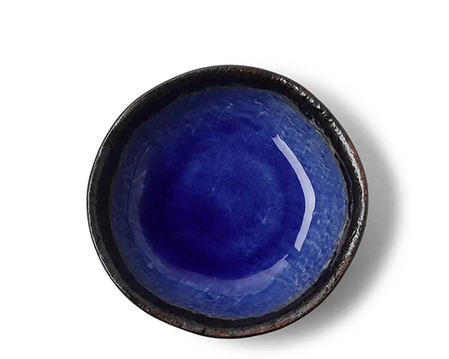 Tabletop Miya Company Small Bowls | Cobalt Blue 5" Shallow Bowl