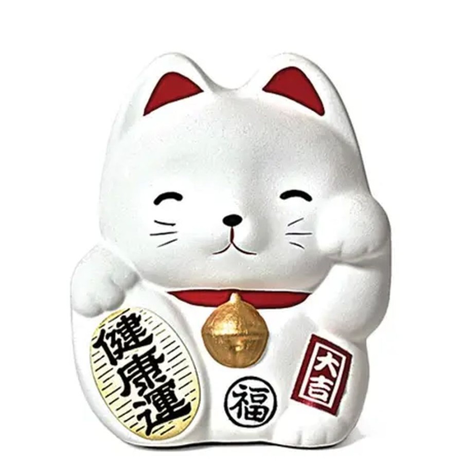 Whimsy Miya Company Figurines | Feng Shui Fortune Cat Bank - White