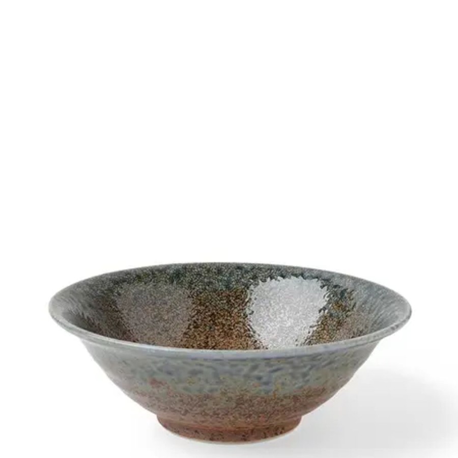 Tabletop Miya Company Medium Bowls | Blue Sand Crackle Bowl 7-5/8"