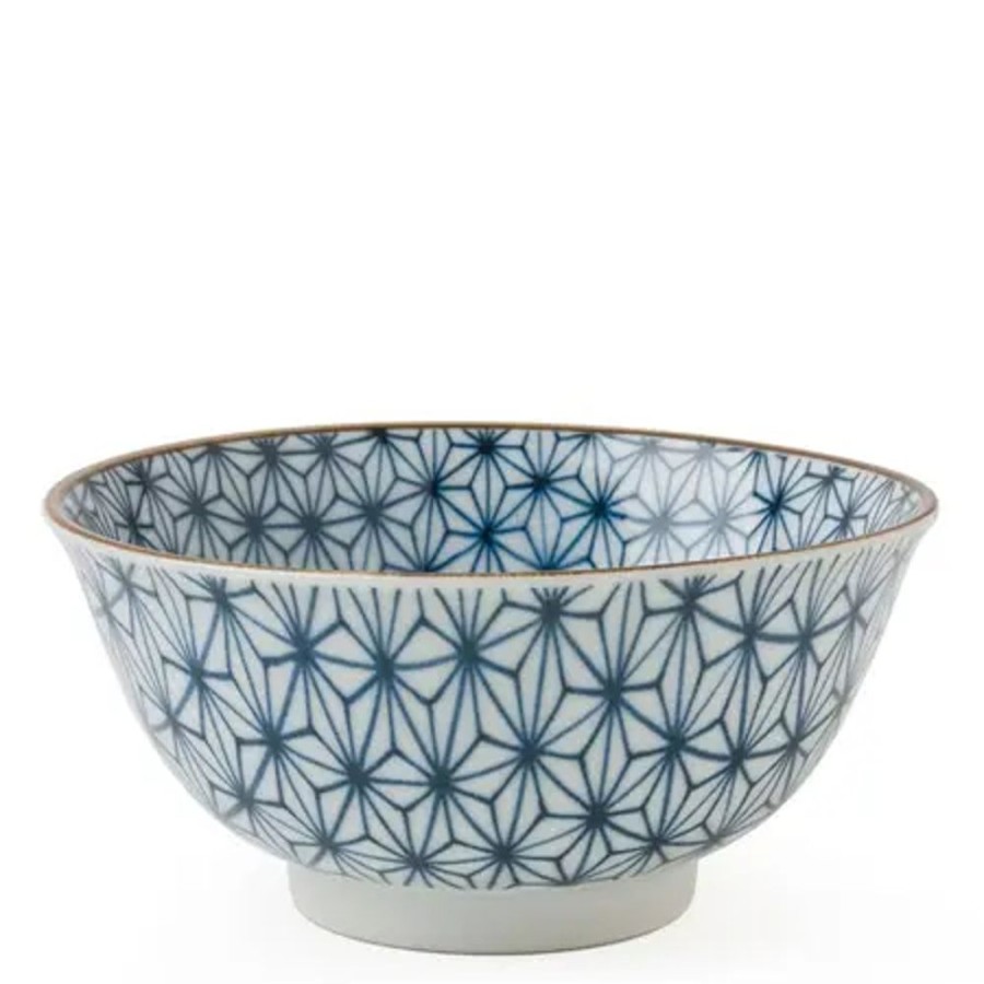 Tabletop Miya Company Medium Bowls | Asanoha Colors 5.75" Bowl - Blue