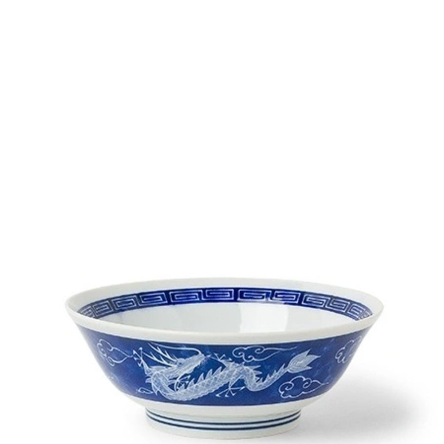 Tabletop Miya Company Ramen Bowls | Dragon Blue 7.75" Bowl