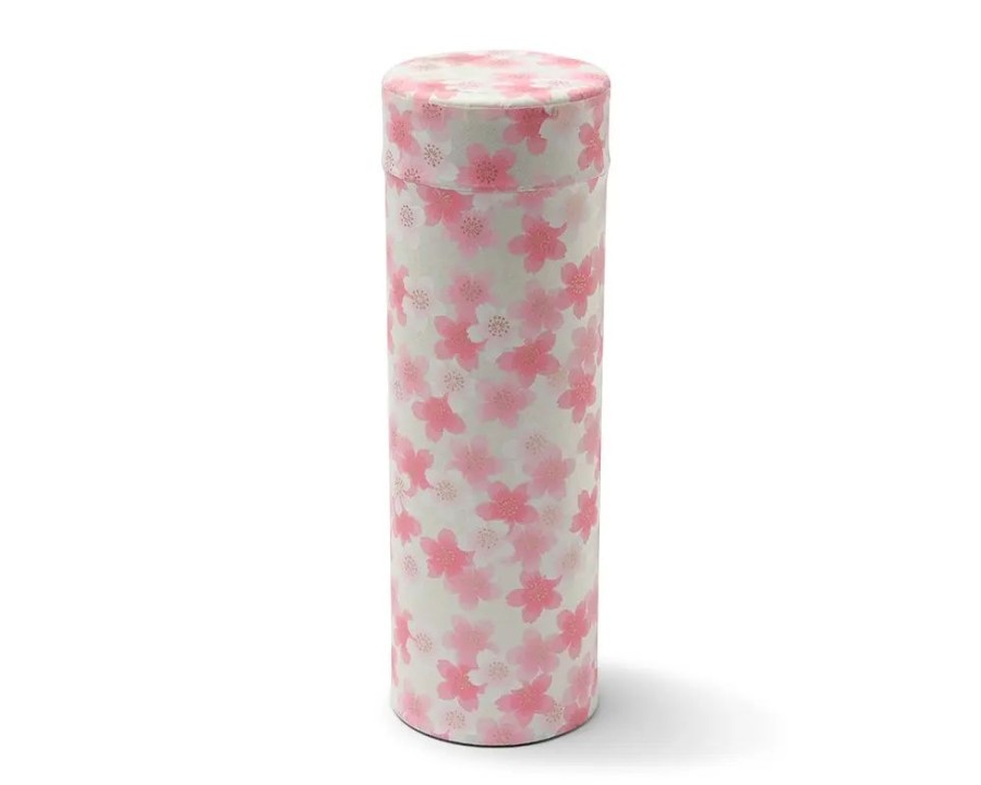Tabletop Miya Company Teaware Accessories | Tea Canister White Sakura Blossoms