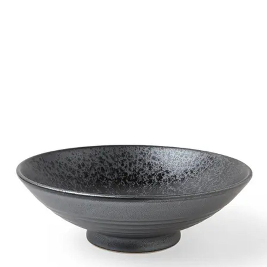 Tabletop Miya Company Serving Bowls & Plates | Bowl Serving 9.5" Silver Blue Granite