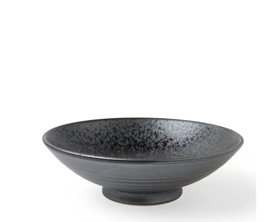 Tabletop Miya Company Serving Bowls & Plates | Bowl Serving 9.5" Silver Blue Granite