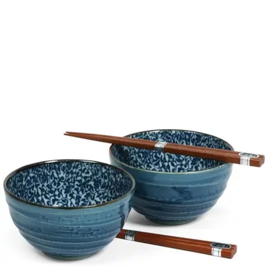 Tabletop Miya Company Bowl Sets | Kyo Karakusa 5.25" Bowl For Two Set