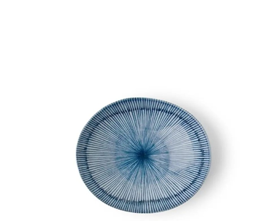 Tabletop Miya Company Shallow Bowls | Hoso Tokusa 4.25" Oval Bowl
