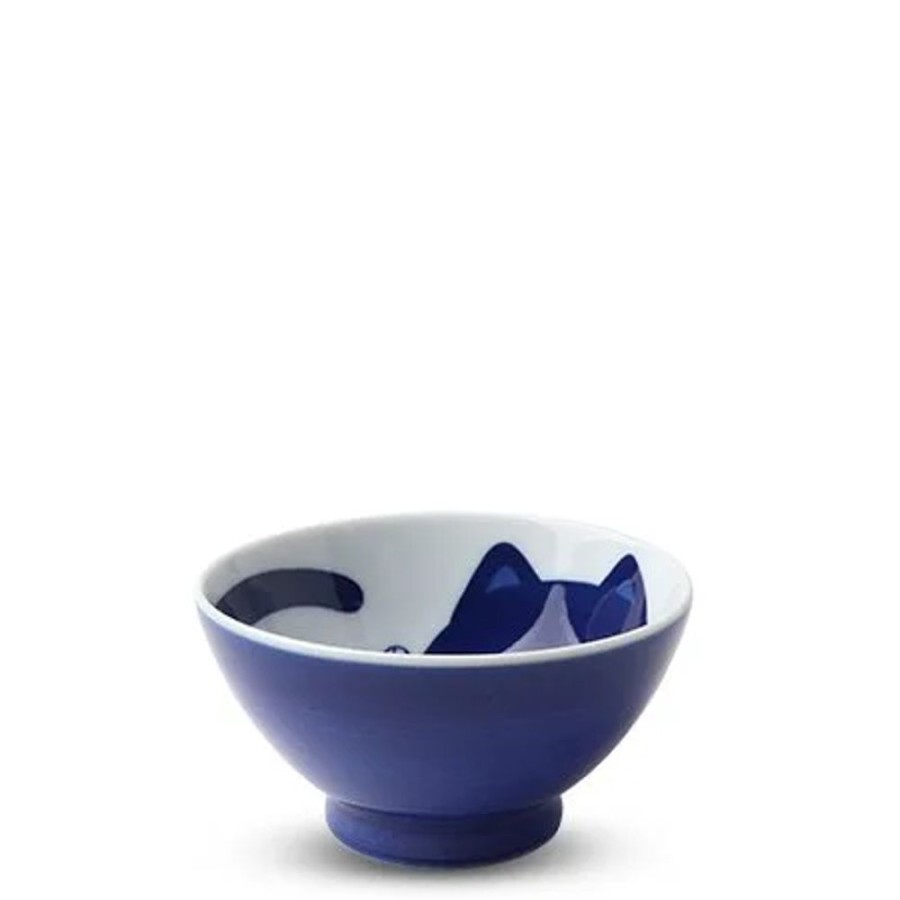 Whimsy Miya Company Bowls | Blue Cats 4.5" Rice Bowl