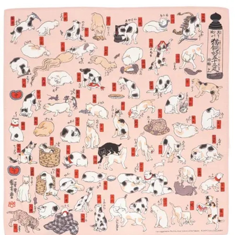 Home Miya Company Furoshiki & Tenugui | Furoshiki Cats Kuniyoshi