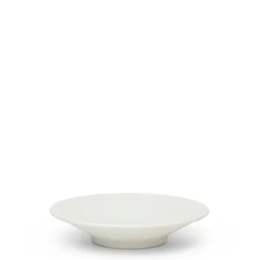 Tabletop Miya Company Shallow Bowls | White Sky 6" Shallow Bowl