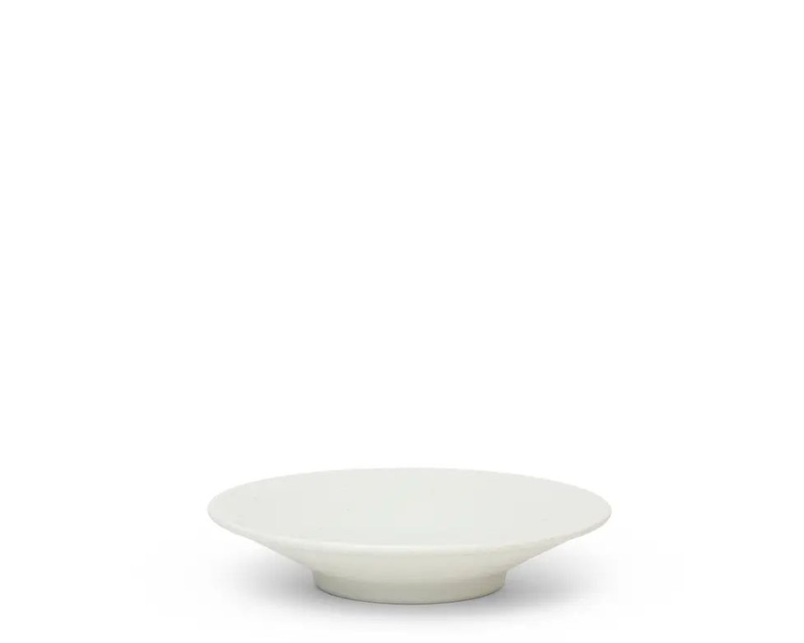 Tabletop Miya Company Shallow Bowls | White Sky 6" Shallow Bowl