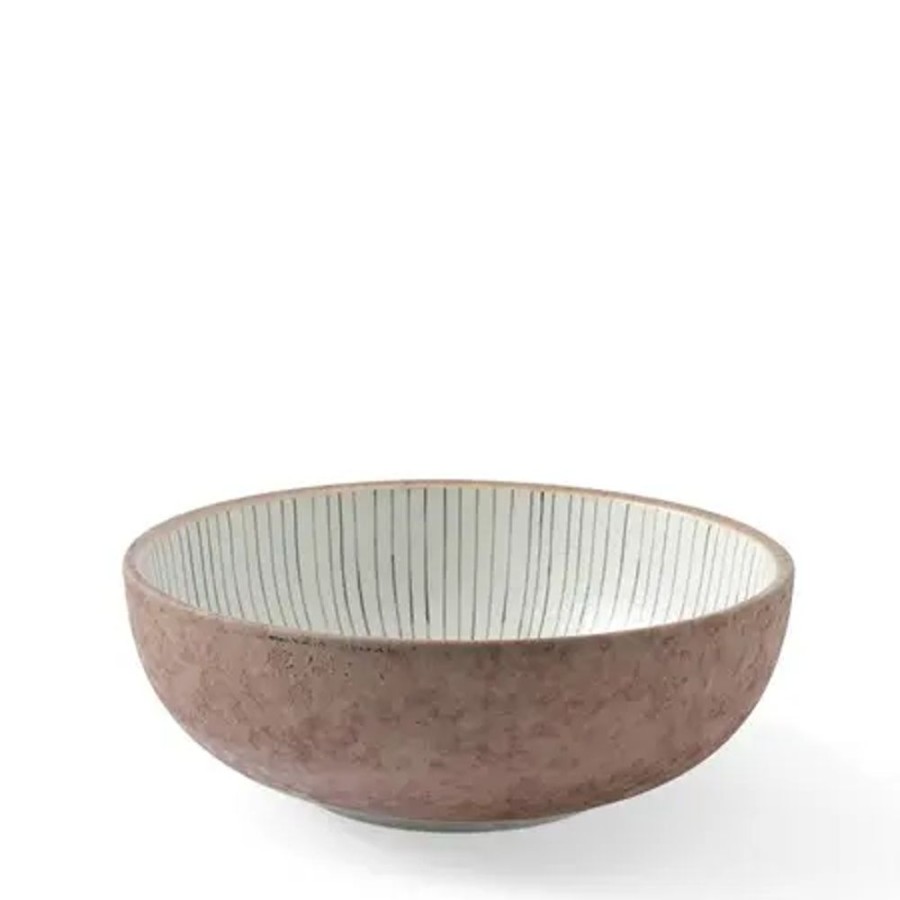 Tabletop Miya Company Shallow Bowls | Tokusa Gray 7.75" Bowl