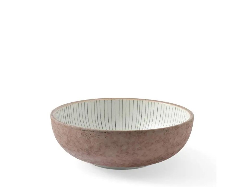 Tabletop Miya Company Shallow Bowls | Tokusa Gray 7.75" Bowl