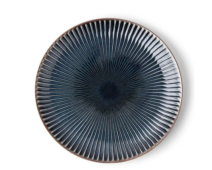Tabletop Miya Company Large Plates | Aiya Navy 9.25" Plate