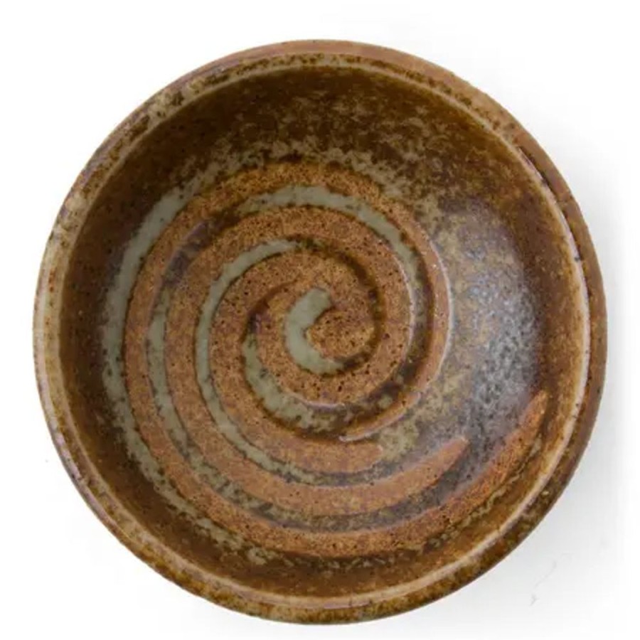 Tabletop Miya Company Sauce Dishes | Brown Swirl 3.25" Sauce Dish