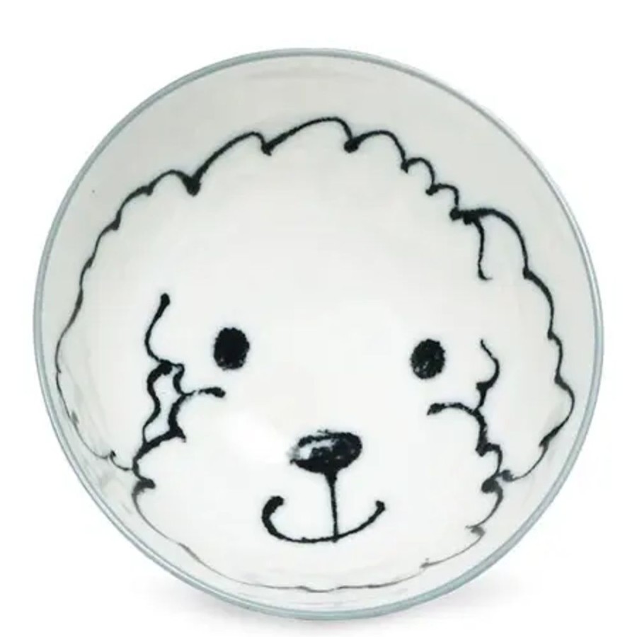 Whimsy Miya Company Dogs | Dog Days 4.5" Rice Bowl - Poodle