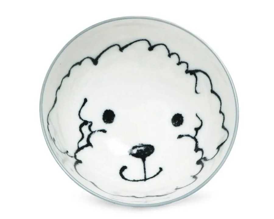 Whimsy Miya Company Dogs | Dog Days 4.5" Rice Bowl - Poodle